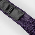 Deep Purple & White Spot Knitted Silk Tie