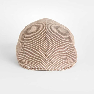 Dunn Chino Stripe Cotton & Linen Roma Cap