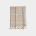 Fawn Pane Check Cashmere Shawl