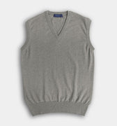 Felt Grey V - Neck Cashmere Slipover