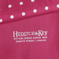 Fuchsia & White Spot Silk Tubular Scarf