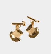 Gold Plated Top Hat & Cane Cufflinks