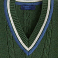 Green Cashmere Cricket Sweater