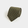 Green Floating Floral Silk Tie