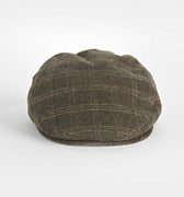 Green Loden Check Wool & Alpaca Harlem Cap