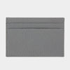 Grey Calf Leather Double Sided Card Holder