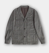 Grey Check Wool & Cashmere Chanti Jacket