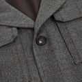 Grey Check Wool & Cashmere Chanti Jacket