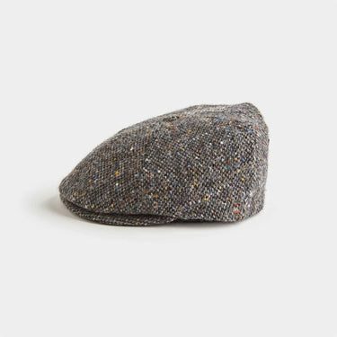 Grey Pick & Pick Donegal Tweed Wool Toni Cap