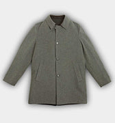 Grey Reversible Wool Sforzare Car Coat