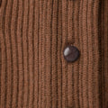 Hazelnut Brown Shawl Collar Cashmere Cardigan