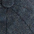 Insign Grey Herringbone 100% Wool Made In England Gatsby Cap