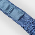 Lazuite & White Spot Knitted Silk Tie