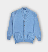 Light Blue Cashmere Cardigan