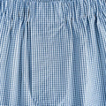 Light Blue Gingham Check Cotton Poplin Boxer Shorts