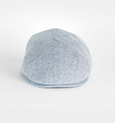 Light Blue Herringbone Silk Toni Cap