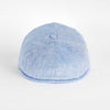 Light Blue Plain Micro Herringbone Linen Toni Cap