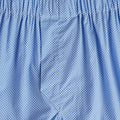 Light Blue & White Spot Cotton Poplin Boxer Shorts