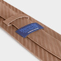 Light Brown Herringbone Silk Tie