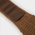 Light Brown & White Spot Knitted Cashmere Tie