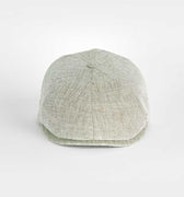 Light Olive Plain Micro Herringbone Linen Toni Cap