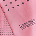 Light Pink & Navy Spot Silk Tubular Scarf