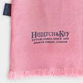 Light Pink & Navy Spot Silk Tubular Scarf