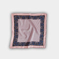 Light Pink Small Bean Silk Pocket Square