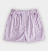 Lilac & Blue Stripe Cotton Poplin Boxer Shorts