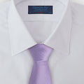 Lilac Herringbone Silk Tie