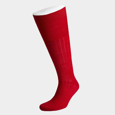 Long Red Wool Socks