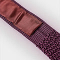 Malvarosa & White Spot Knitted Silk Tie