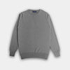 Mid Grey Crew Neck Cashmere Sweater