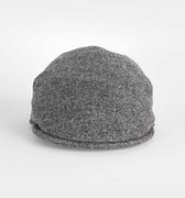 Mid Grey Twill 100% Wool Made In England Flat Cap