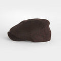 Mocha Brown Herringbone Wool Made In England Gatsby Cap