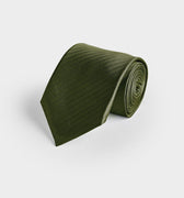 Moss Green Herringbone Silk Tie