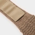 Natural & White Spot Knitted Cashmere Tie