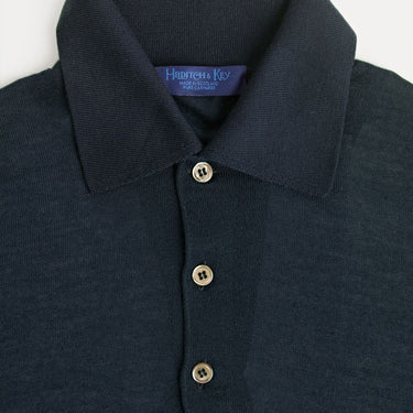 Navy 100% Cashmere Sport Shirt