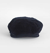 Navy Corduroy Cotton Gatsby Cap