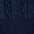 Navy Crew Neck 100% Long Sleeve Cashmere Sweater