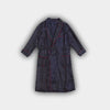 Navy & Red Spot Silk Gown