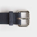 Navy Suede Mount Leather Belt