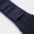 Navy & White Spot Knitted Cashmere Tie