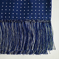 Navy & White Spot Silk Tubular Scarf