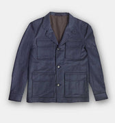 Navy Wool & Cashmere Chianti Jacket