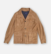 Nut Brown Four Pocket Suede & Cashmere Chianti Jacket