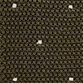 Olive Green & White Spot Knitted Silk Tie