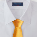 Orange Herringbone Silk Tie