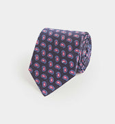 Pink Floating Paisley Silk Tie