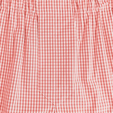 Pink Gingham Check Cotton Poplin Boxer Shorts